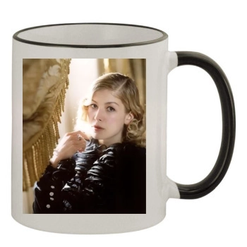 Rosamund Pike 11oz Colored Rim & Handle Mug