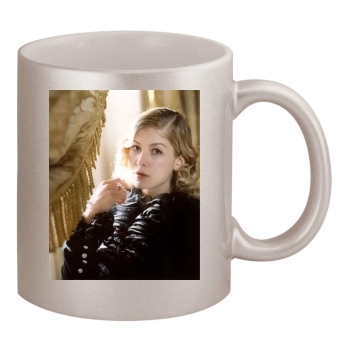 Rosamund Pike 11oz Metallic Silver Mug