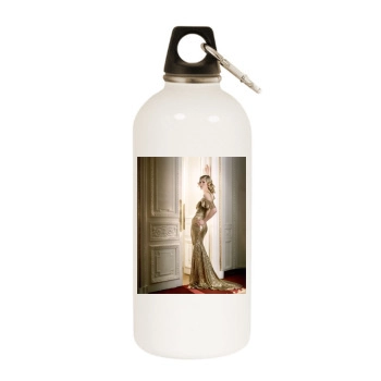 Rosamund Pike White Water Bottle With Carabiner