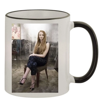 Sophie Turner 11oz Colored Rim & Handle Mug