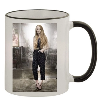 Sophie Turner 11oz Colored Rim & Handle Mug