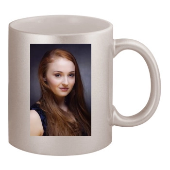 Sophie Turner 11oz Metallic Silver Mug