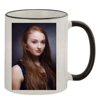 Sophie Turner 11oz Colored Rim & Handle Mug