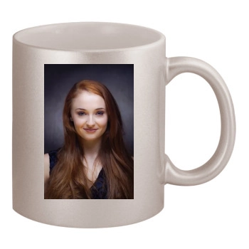 Sophie Turner 11oz Metallic Silver Mug