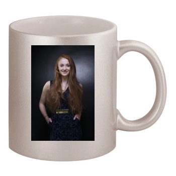 Sophie Turner 11oz Metallic Silver Mug