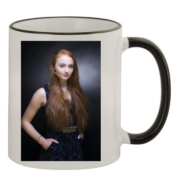 Sophie Turner 11oz Colored Rim & Handle Mug