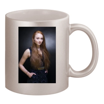 Sophie Turner 11oz Metallic Silver Mug