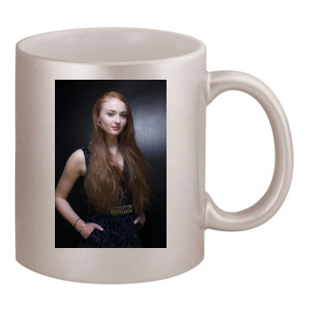 Sophie Turner 11oz Metallic Silver Mug