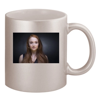 Sophie Turner 11oz Metallic Silver Mug