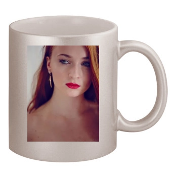 Sophie Turner 11oz Metallic Silver Mug