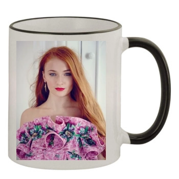 Sophie Turner 11oz Colored Rim & Handle Mug