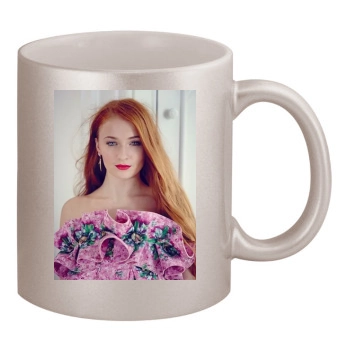 Sophie Turner 11oz Metallic Silver Mug