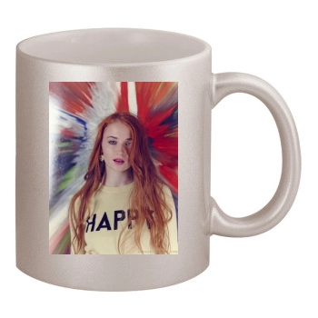 Sophie Turner 11oz Metallic Silver Mug