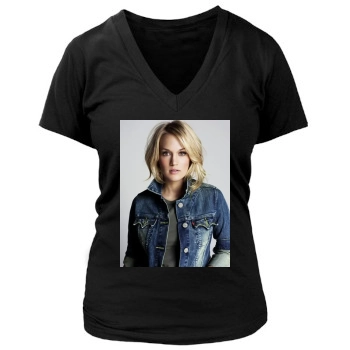 Carrie Underwood Women's Deep V-Neck TShirt