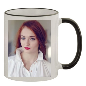 Sophie Turner 11oz Colored Rim & Handle Mug