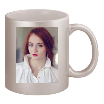 Sophie Turner 11oz Metallic Silver Mug