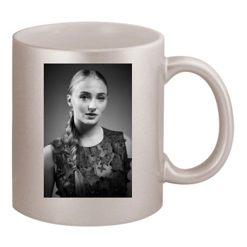 Sophie Turner 11oz Metallic Silver Mug