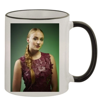 Sophie Turner 11oz Colored Rim & Handle Mug