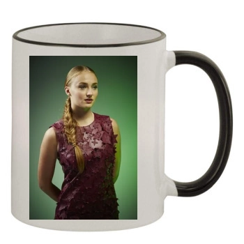 Sophie Turner 11oz Colored Rim & Handle Mug