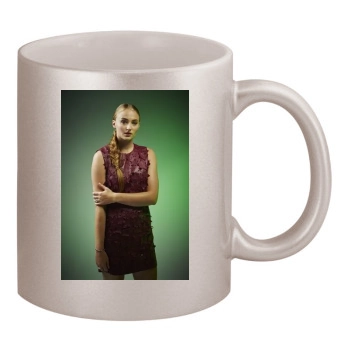 Sophie Turner 11oz Metallic Silver Mug