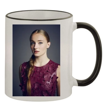 Sophie Turner 11oz Colored Rim & Handle Mug