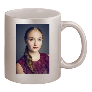 Sophie Turner 11oz Metallic Silver Mug