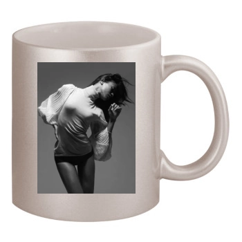 Zoe Saldana 11oz Metallic Silver Mug