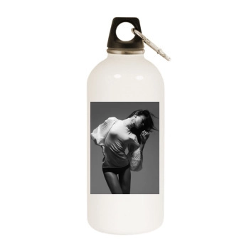 Zoe Saldana White Water Bottle With Carabiner