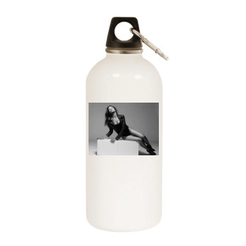 Zoe Saldana White Water Bottle With Carabiner