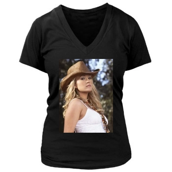 Carrie Underwood Women's Deep V-Neck TShirt