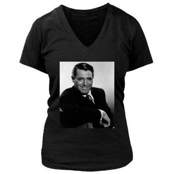 Cary Grant Women's Deep V-Neck TShirt