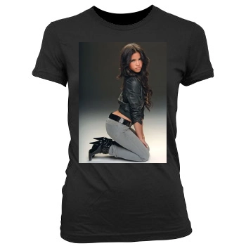 Cassie Ventura Women's Junior Cut Crewneck T-Shirt