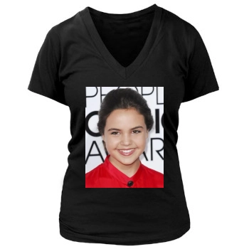 Bailee Madison (events) Women's Deep V-Neck TShirt