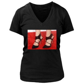 Bailee Madison (events) Women's Deep V-Neck TShirt