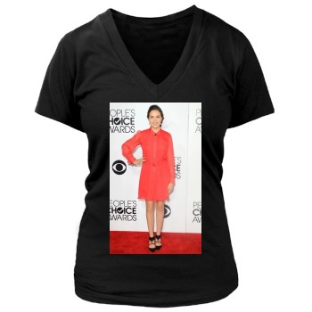 Bailee Madison (events) Women's Deep V-Neck TShirt