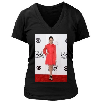 Bailee Madison (events) Women's Deep V-Neck TShirt