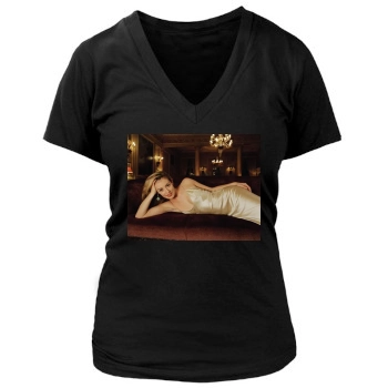 Cat Deeley Women's Deep V-Neck TShirt