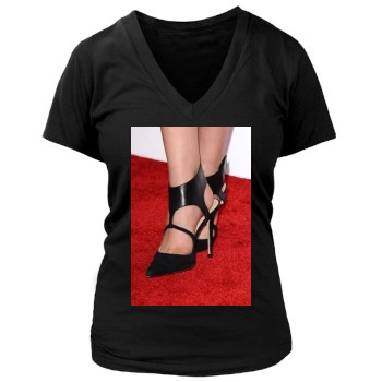 Bailee Madison (events) Women's Deep V-Neck TShirt