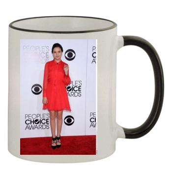 Bailee Madison (events) 11oz Colored Rim & Handle Mug