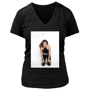 Cat Deeley Women's Deep V-Neck TShirt