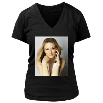 Cate Blanchett Women's Deep V-Neck TShirt