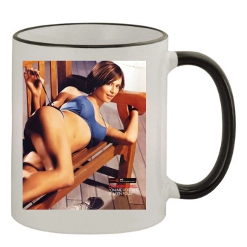 Catherine Bell 11oz Colored Rim & Handle Mug