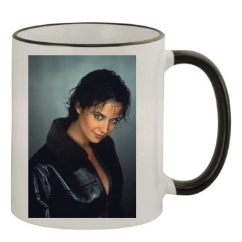 Catherine Bell 11oz Colored Rim & Handle Mug