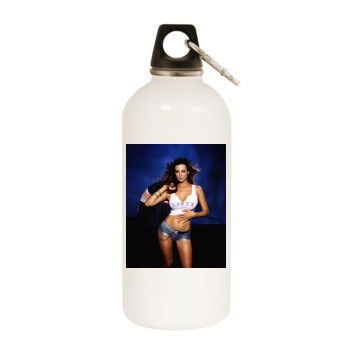 Catherine Bell White Water Bottle With Carabiner