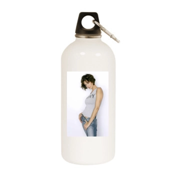 Catherine Bell White Water Bottle With Carabiner