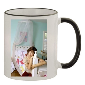 Catherine Bell 11oz Colored Rim & Handle Mug