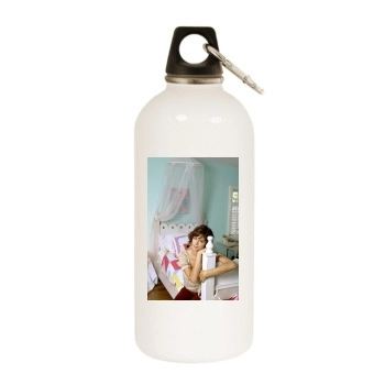 Catherine Bell White Water Bottle With Carabiner