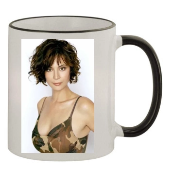 Catherine Bell 11oz Colored Rim & Handle Mug