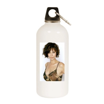 Catherine Bell White Water Bottle With Carabiner