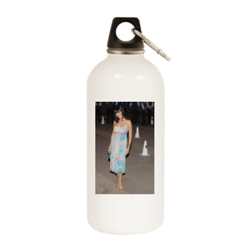 Catherine Bell White Water Bottle With Carabiner